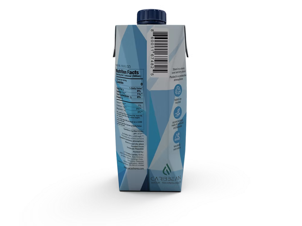 Plastic-Free Hydration: Soca Shores 16.9 oz Boxed Water (Case of 18)