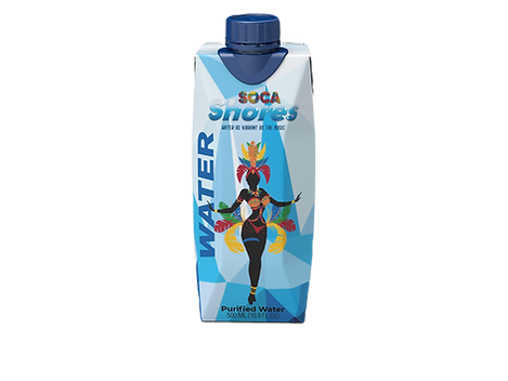 Plastic-Free Hydration: Soca Shores 16.9 oz Boxed Water (Case of 18)
